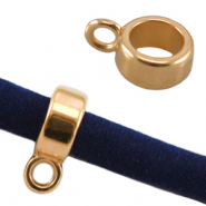 Anillo con ojo met&aacute;lico DQ 8mm Dorado (sin n&iacute;quel)