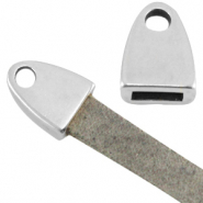 Terminal con anilla met&aacute;lico DQ Plata vieja (sin n&iacute;quel)