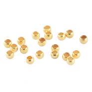 Chafas met&aacute;licas DQ 2mm Dorado (sin n&iacute;quel)