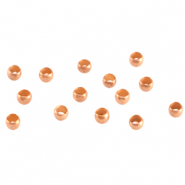 Chafas met&aacute;licas DQ 2mm Oro rosado (sin n&iacute;quel)