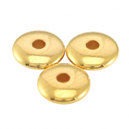 Abalorios metálicos DQ 5x1.5mm Dorado (sin níquel)