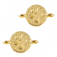 Colgantes metálicos DQ entrepieza monedas Dorado (sin níquel)