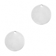 Colgante metálico Designer Quality para ImpressArt redondo 12mm Plata vieja (sin níquel)