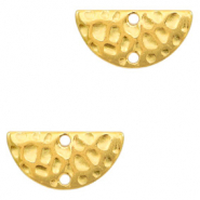 Colgantes metálicos DQ entrepieza medio círculo Dorado (sin níquel)