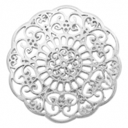 Colgantes metálicos DQ entrepieza Bohemio plata vieja (sin níquel)