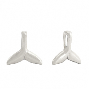 Colgantes met&aacute;licos DQ cola de ballena Plata vieja (sin n&iacute;quel)