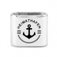 Correderas met&aacute;lica DQ ancla Mix & Match Plata vieja (sin n&iacute;quel)