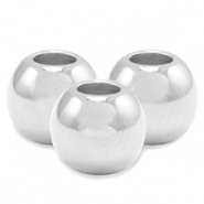 Abalorios met&aacute;licos DQ 4mm Plata vieja (sin n&iacute;quel)