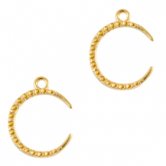 Colgantes met&aacute;licos DQ luna Dorado (sin n&iacute;quel)