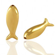 Abalorios metálicos DQ pez Dorado (sin níquel)