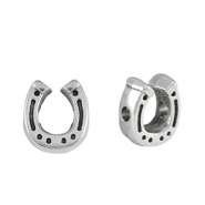 Abalorios met&aacute;licos DQ herradura Plata vieja (sin n&iacute;quel)