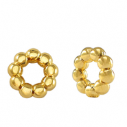 Abalorios metálicos DQ anillo separador Bali 11mm Dorado (sin níquel)
