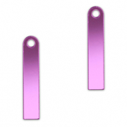 Colgantes llamativos barra Lila púrpura metálico