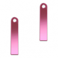 Colgantes llamativos barra Magenta púrpura metálico