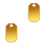 Colgantes llamativos octógono Amarillo metálico