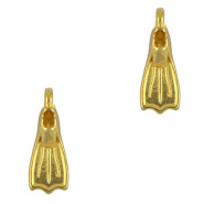 Colgantes metálicos DQ aleta Dorado (sin níquel)