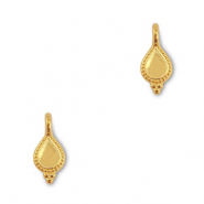 Colgantes metálicos DQ gota Dorado (sin níquel)