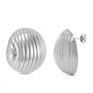 Pendientes Acero Inox Plateado