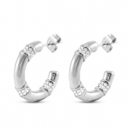 Pendientes Acero Inox Plateado