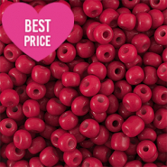 Rocalla cristal 8/0 (3mm) Rojo