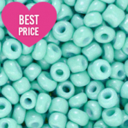 Rocalla cristal 8/0 (3mm) Azul del puerto