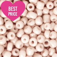 Rocalla cristal 8/0 (3mm) Rosa flor de primavera