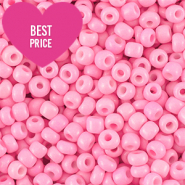 Rocalla cristal 8/0 (3mm) Rosa bonito