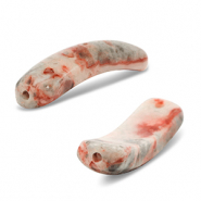 Entrepiezas de piedra natural Crazy Lace Ágata multicolore grigio/beige/bianco/rosso
