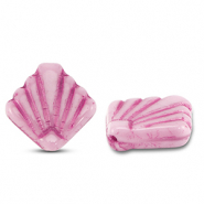 Abalorios Checos diafan 17mm Rosa-fucsia