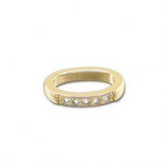 Metal TQ lat&oacute;n colgante &oacute;valo Dorado