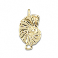 Metal TQ latón entrepieza caracol Dorado