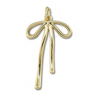 Metal TQ latón colgante lazo Dorado