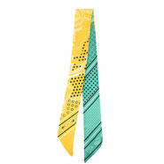 Bandana Pa&ntilde;uelo con estrella Turquesa verde-amarillo