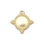 BY31&reg; Colgantes Acero Inox con engaste para SS34 base plana Dorado