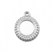 BY31&reg; Colgantes Acero Inox con engaste para SS30 base plana Plateado