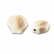 Abalorios de cerámica concha Blancuzco