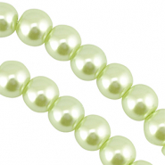 Perlas de cristal 6mm Pastel verde