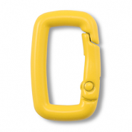 Fornituras coloridas de llavero rectángulo Amarillo