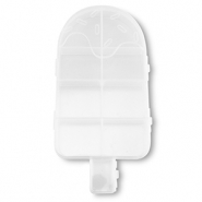 Expositor de joyer&iacute;a caja de almacenamiento 9 compartimentos paleta de hielo Transparente