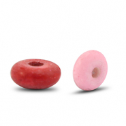 Abalorios de cer&aacute;mica rondeles Multicolor