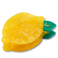 Accesorios pinza para el pelo lim&oacute;n Amarillo-verde-dorado