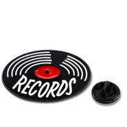 Pins LP "Records" Negro-blanco-rojo