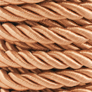Cord&oacute;n trendy espiral 10mm Marr&oacute;n camel