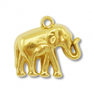 Colgantes Acero Inox elefante Dorado