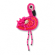 Broches flamingo Multicolor rosa-negro-blanco