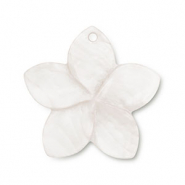 Colgante conchas flor Blanco