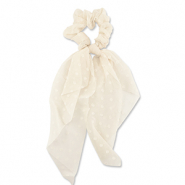 Coleteros para pelo de lunares con lazo Blancuzco