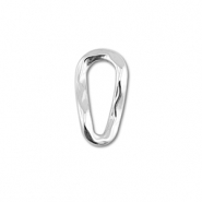 Fornituras Acero Inox entrepieza óvalo Plateado