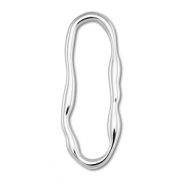 Fornituras Acero Inox entrepieza óvalo Plateado