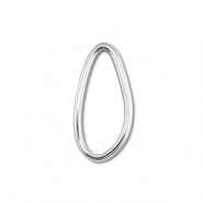 Fornituras Acero Inox entrepieza óvalo Plateado